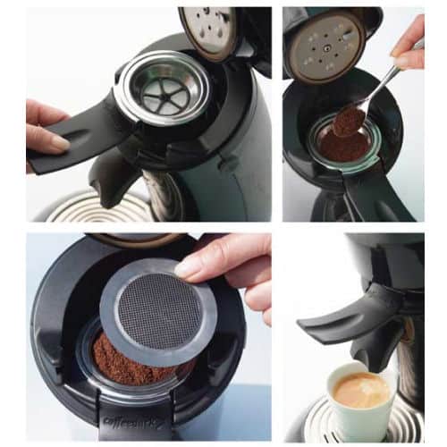 Porte dosettes de café à remplir Coffeeduck pour Philips Senseo Espresso Classic 