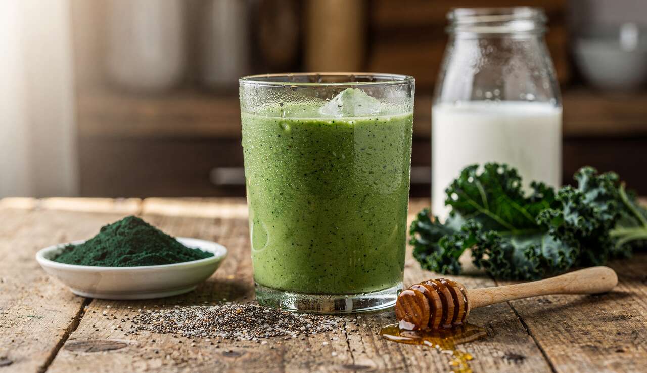 Smoothie au chou kale : la recette saine et savoureuse