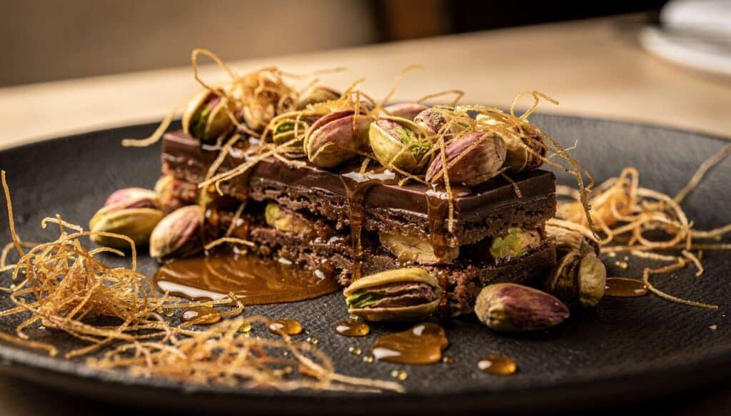 Chocolat croustillant pistache et kadaïf façon Dubaï