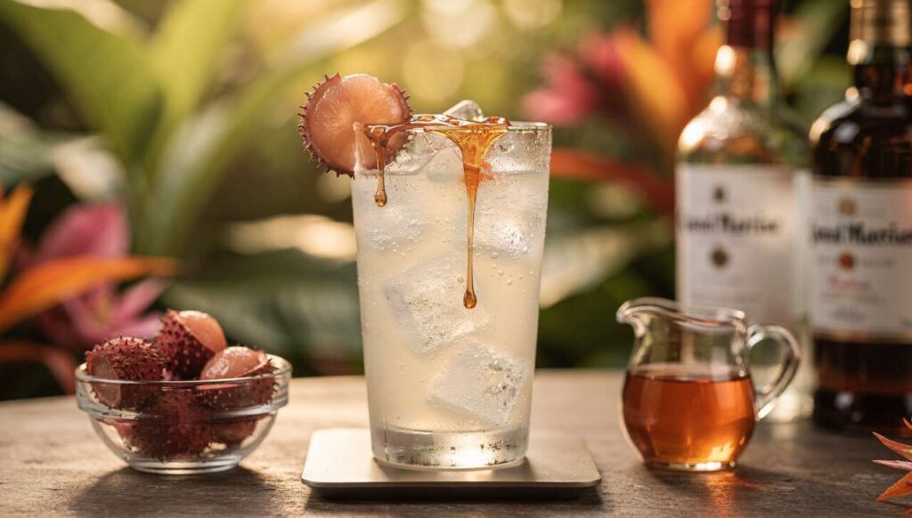 Recette de cocktail : vodka et Grand Marnier au Jardin Tropical