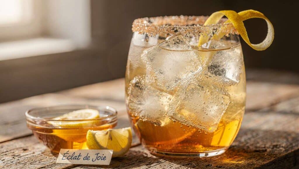 Cocktail Éclat de Joie : une recette pétillante au thé