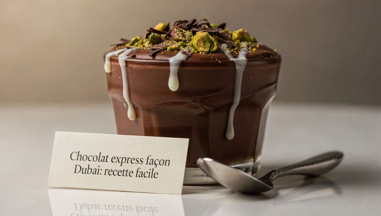 Chocolat express façon dubai : recette facile