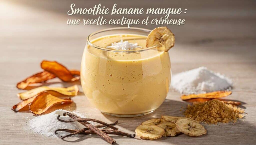 Smoothie banane mangue : une recette exotique et crémeuse
