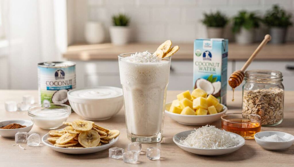 Smoothie à la noix de coco : recette rafraîchissante et facile