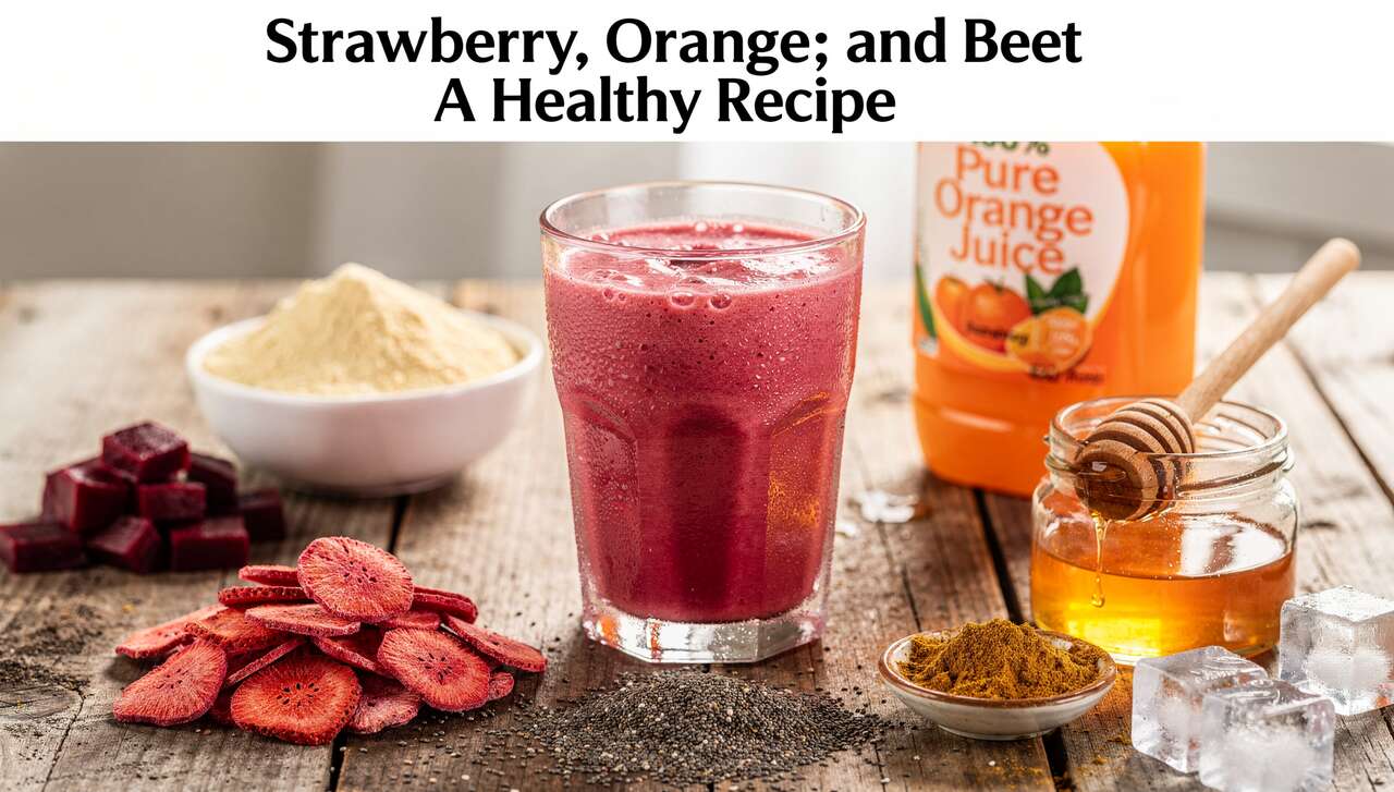 Smoothie fraise, orange et betterave : recette santé