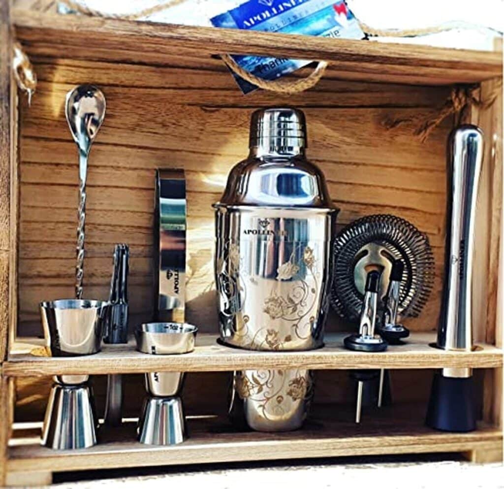 Test du kit cocktail apolliner : shaker 550 ml et coffret en bois précieux