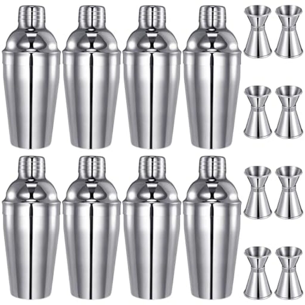 Test du set 8 pièces Umigy : mélangeurs à martini inox 550 ml