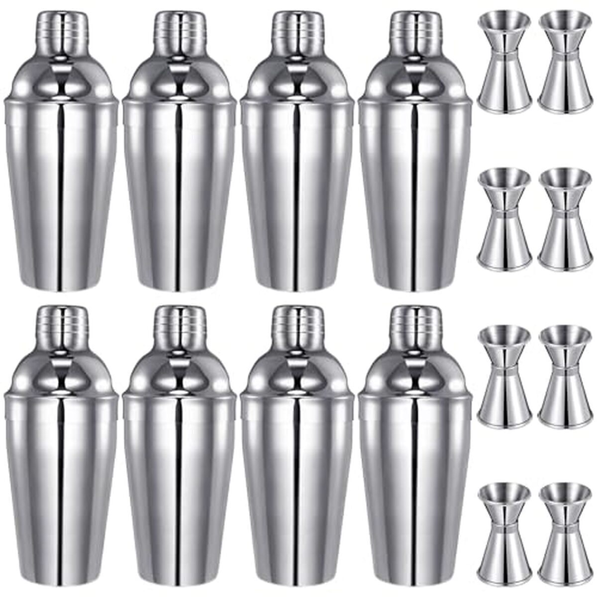 Test du set 8 pièces Umigy : mélangeurs à martini inox 550 ml