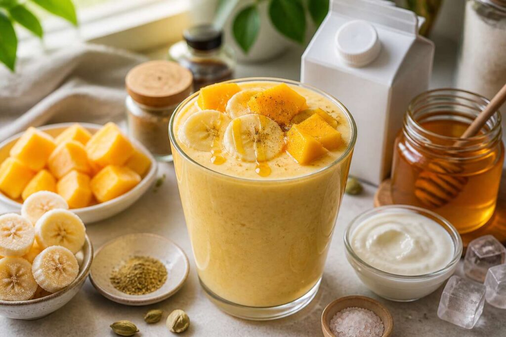 Smoothie banane mangue cardamome : la recette exotique à essayer