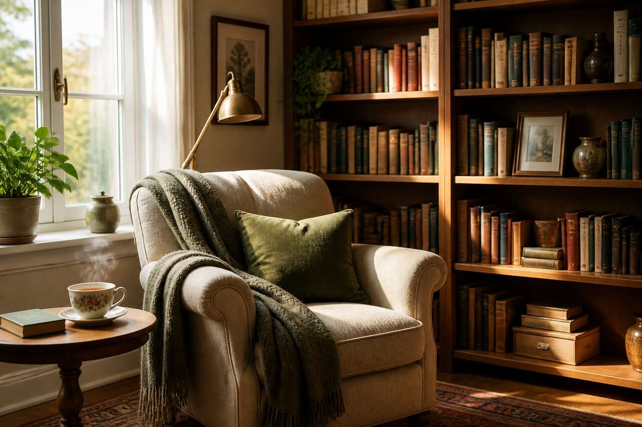 Cr&eacute;er son espace d&eacute;tente avec livres et infusions
