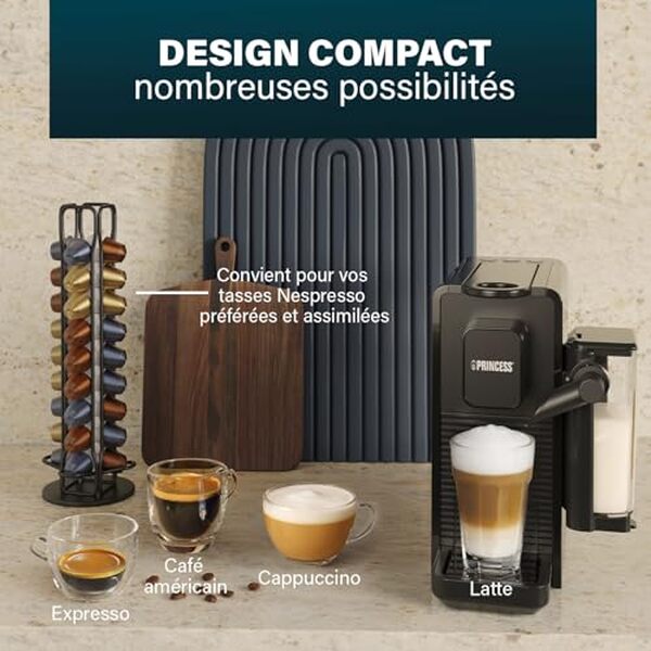 Découvrez notre test détaillé de la machine à café Princess Capsule and latte pro : évaluation de sa puissance, praticité et performance pour les amateurs de café exigeants