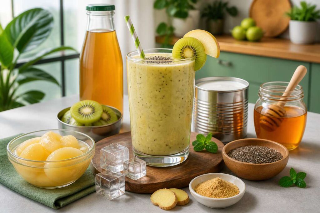 Smoothie pommes kiwis : recette fraîche et vitaminée