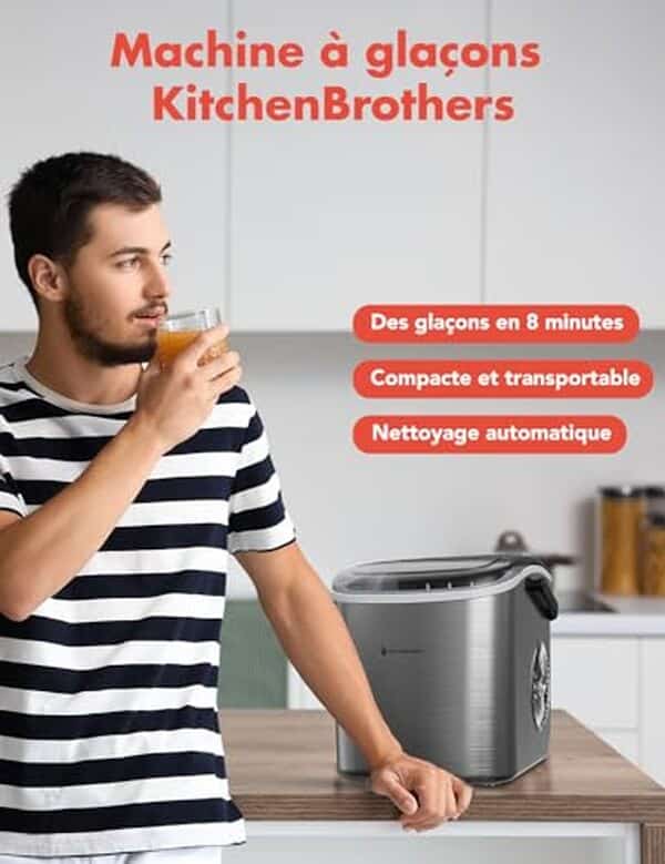 Découvrez notre test approfondi de la machine à glaçons KitchenBrothers, alliant performance exceptionnelle et facilité de transport. Idéale pour vos soirées et événements  !