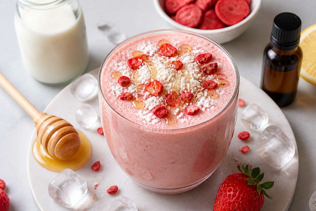 Smoothie fraises : recette facile et rafraîchissante
