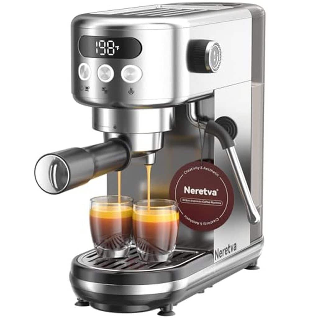 Test de la Neretva machine à café 20 bar 1350W : expresso compact et performant