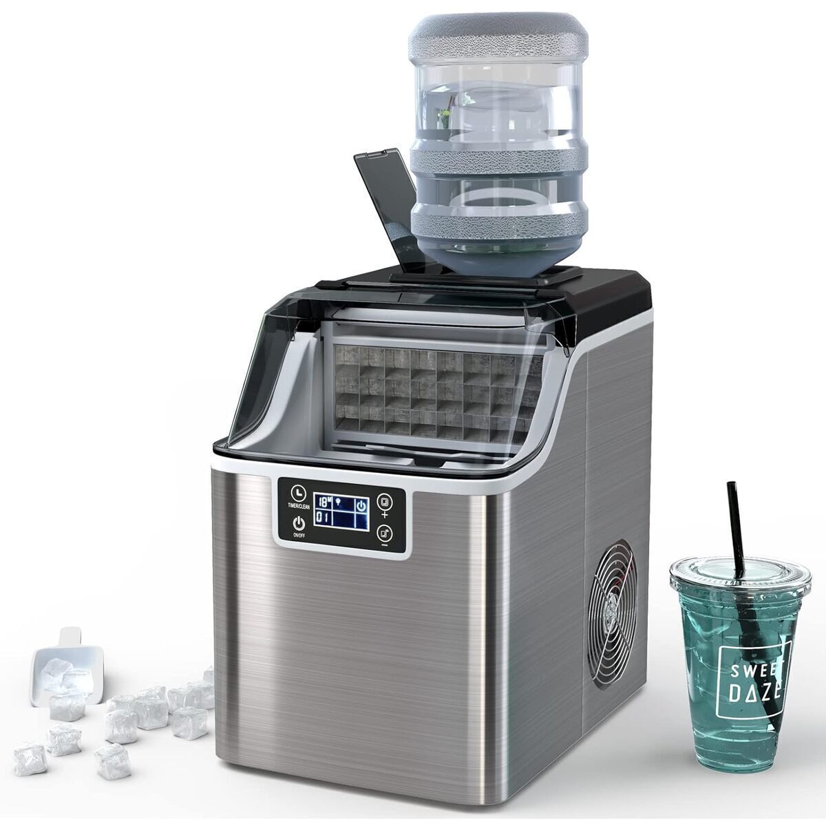 Test : machine à glaçons Relax4Life en inox, 18 kg/jour