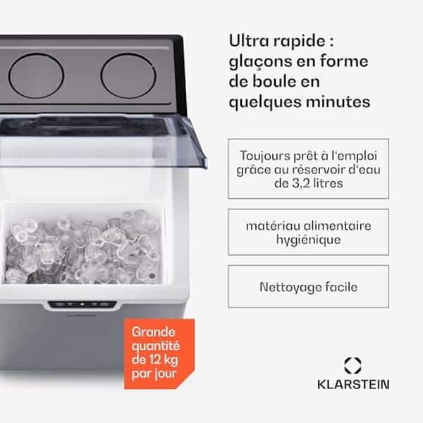Découvrez notre test complet de la machine à glaçons Klarstein 18kg avec fonction autonettoyante : performances, rapidité et avis détaillé.