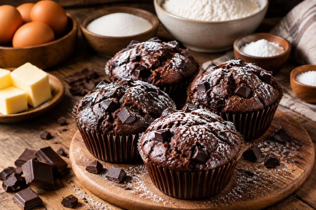 Recette muffin fondant au chocolat