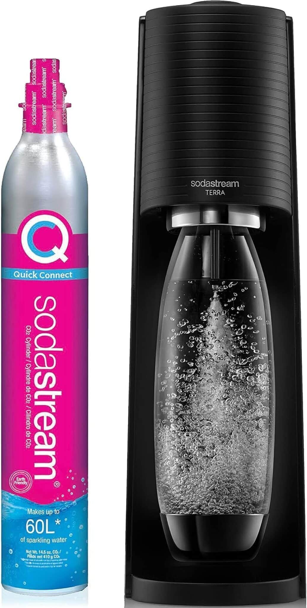 Test : machine à eau pétillante SodaStream Terra noire