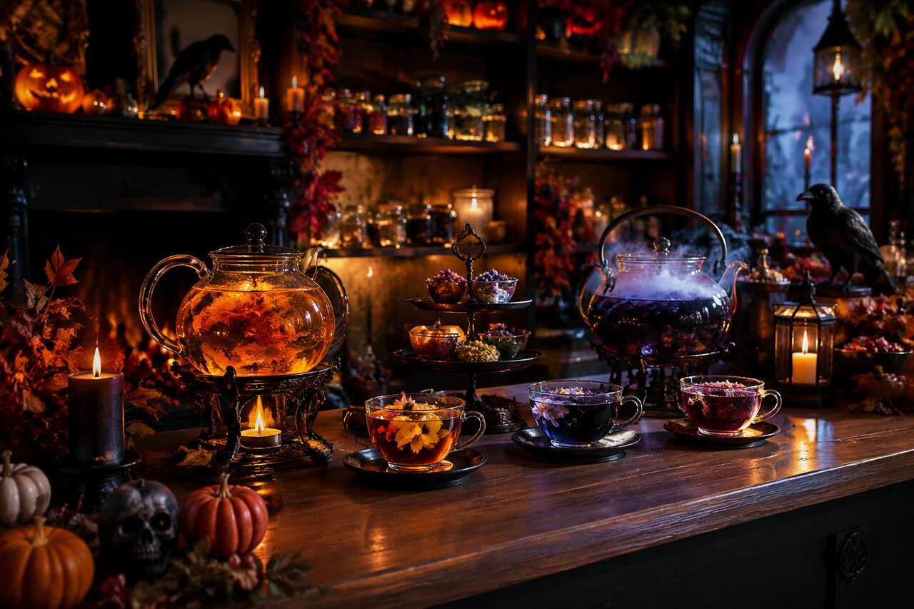 Mettre en scène un bar à thés pour halloween: organisation et idées de service Mettre en scène un bar à thés pour halloween: organisation et idées de service