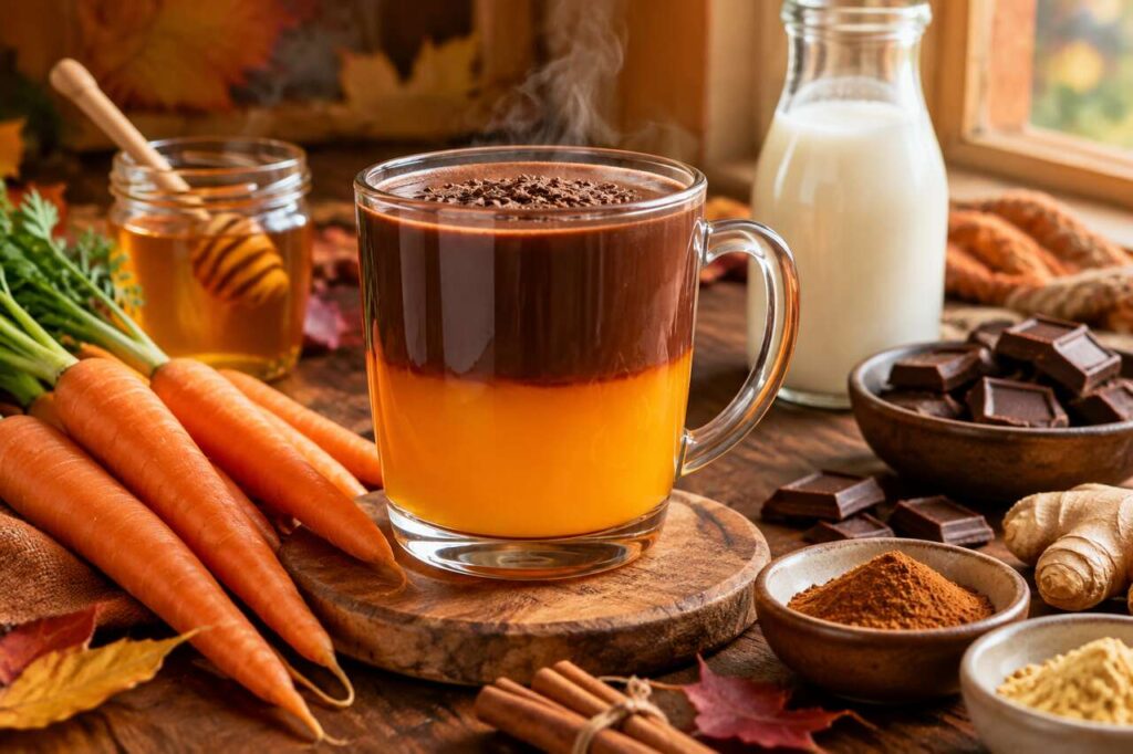Délices d'automne : tisane à la carotte et chocolat chaud épicé