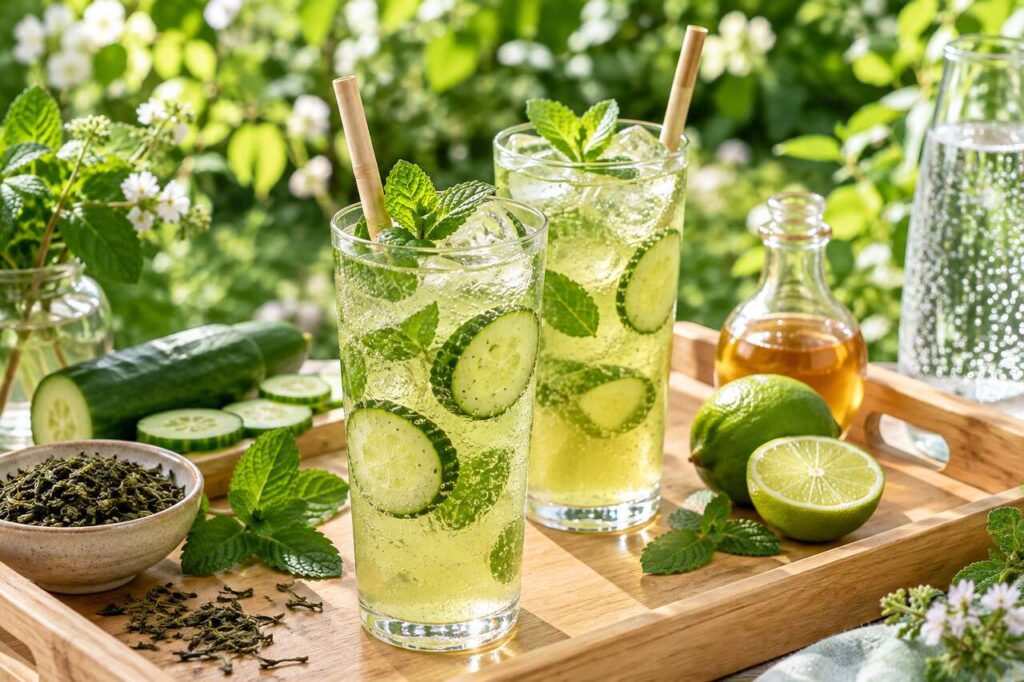 Recette mocktail thé du Louvre : côté jardin