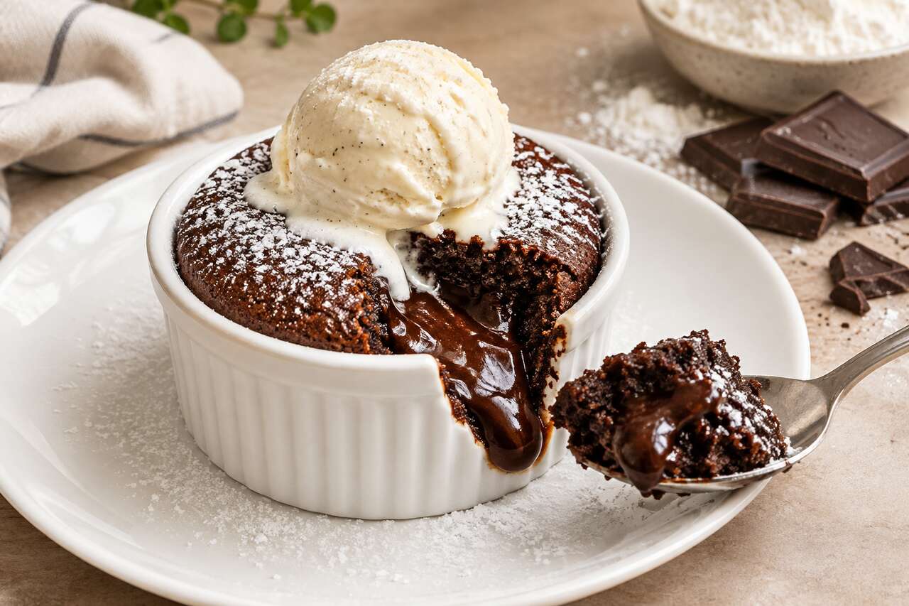Fondant au chocolat à l'Airfryer : recette rapide et facile